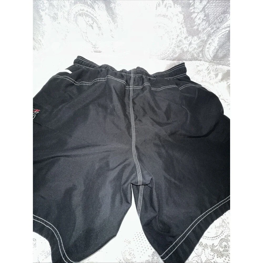Speedo Swim Trunks Mens Board Shorts Mesh Brief Lined Black XL